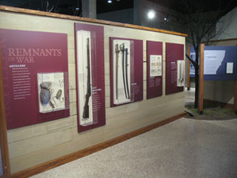Image of new exhibits displayed in Hindman Hall