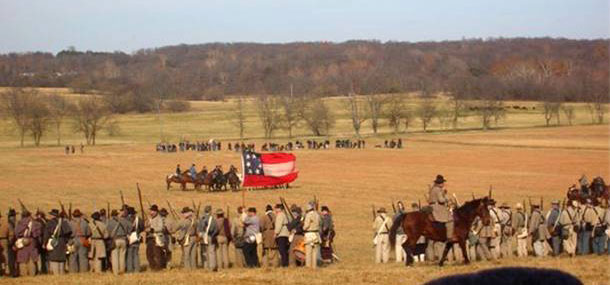 Snapshot from the Battle of Prairie Grove Reenactment